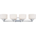 Nuvo Lighting Soho 4 Light 34 Wide Bathroom Vanity Light With Frosted