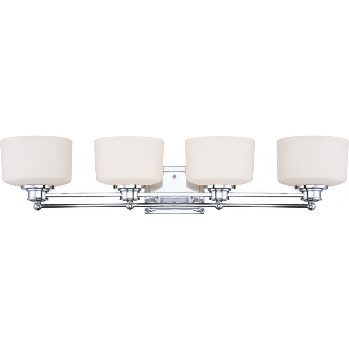 Nuvo Lighting Soho 4 Light 34 Wide Bathroom Vanity Light With Frosted