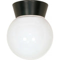 Nuvo Lighting 77 153 Single Light 6 Wide Outdoor Semi Flush Globe