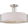 Nuvo Lighting 60 4758 Gemini 3 Light 18 3 8 Wide Semi Flush Drum