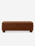 Open Box: Asner Storage Bench, Dark Rust