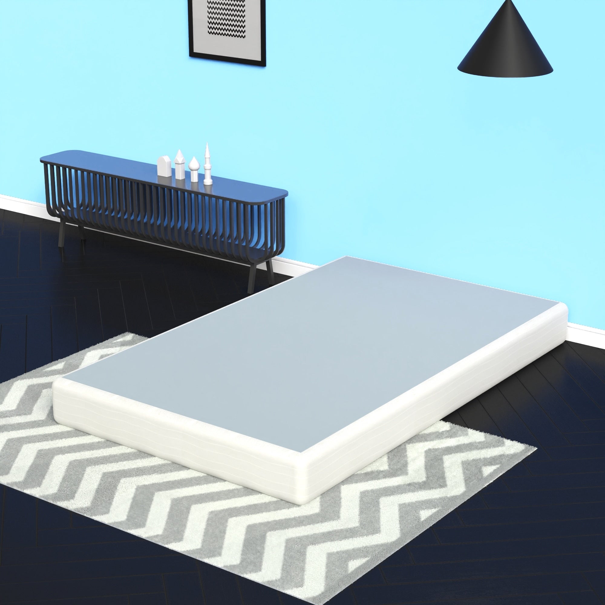 Onetan 5 Easy Wood Box Spring With Simple Assembly For Mattress