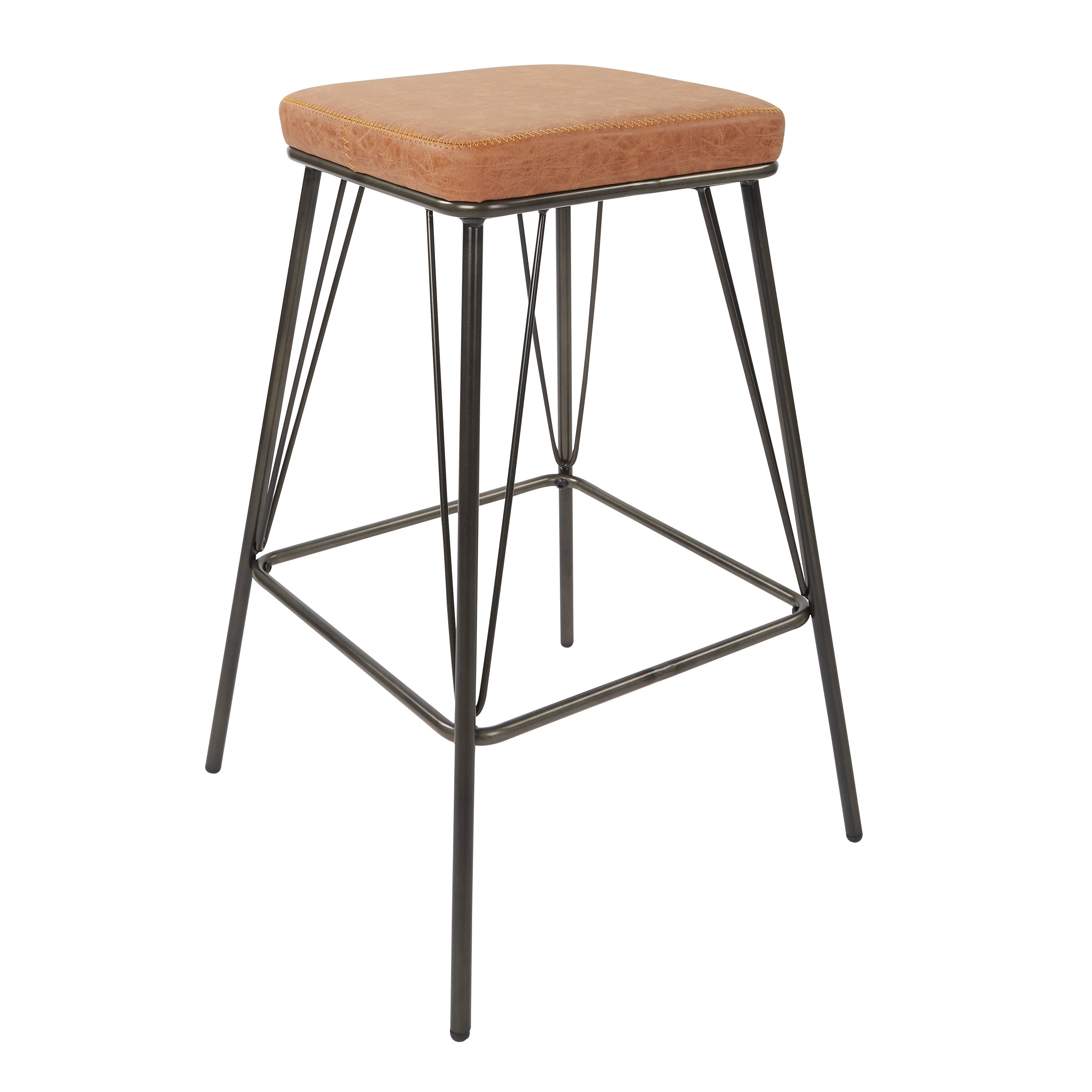 Osp Home Furnishings Mayson 26 Inch Counter Stool With Gunmetal Base 2 Pack