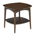 Osp Home Furnishings Mid Century Copenhagen Accent Table In Walnut Finish