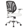 Screen Office Chair With Chrome Padded Arms