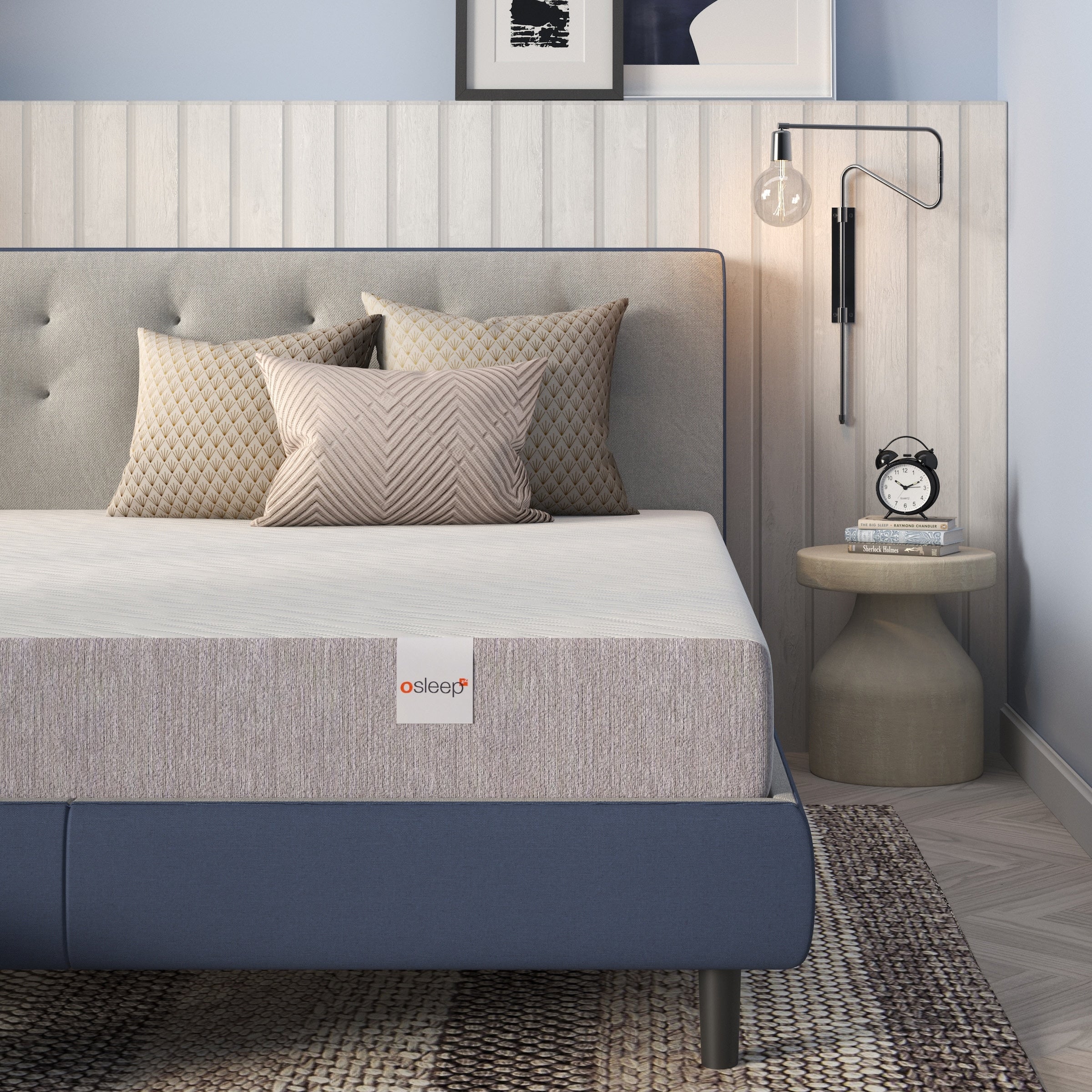 Osleep 10 Inch Queen Size Medium Firm Gel Memory Foam Mattress