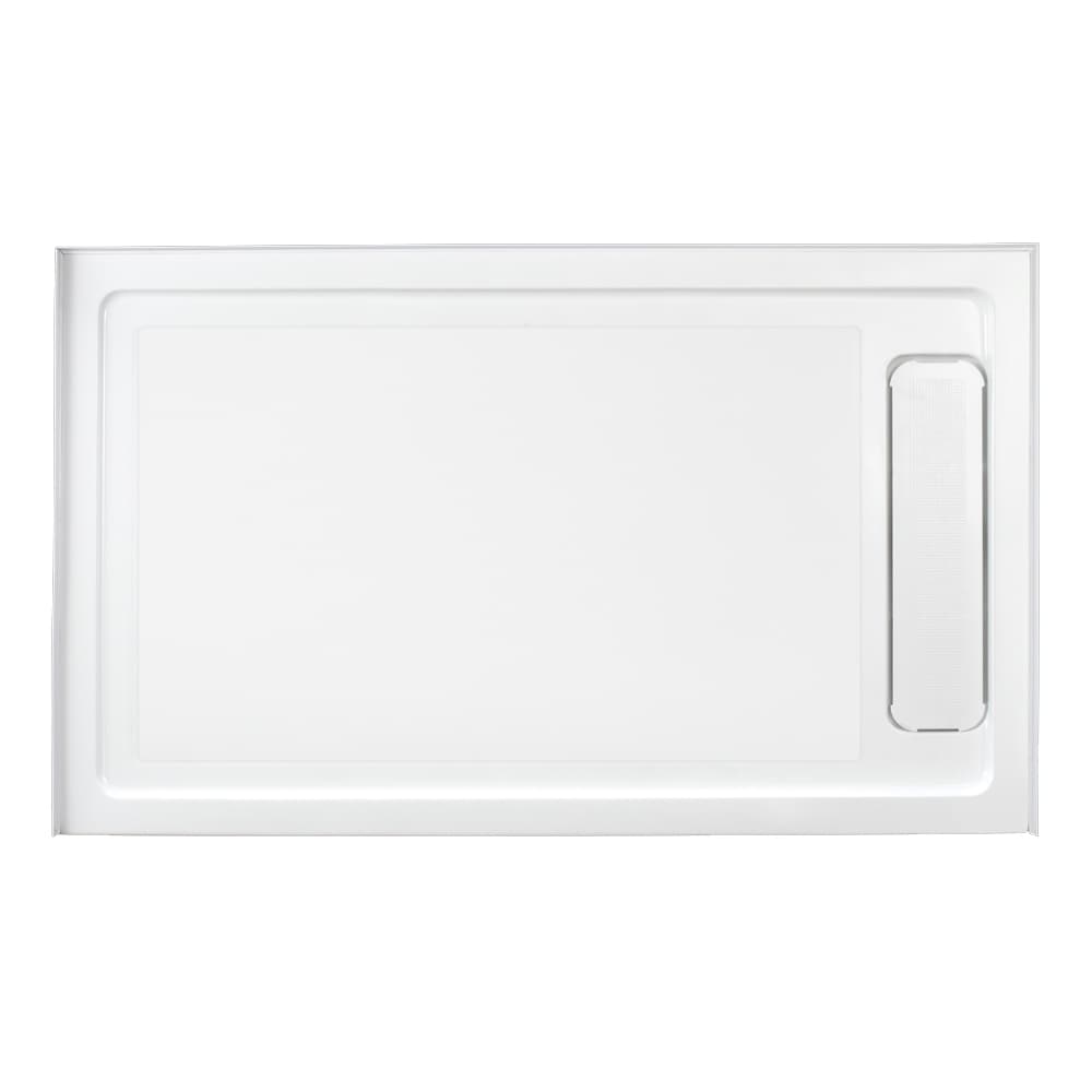 Ove Decors Anti Slip White Shower Base 60X36 In With Side Hidden Drain