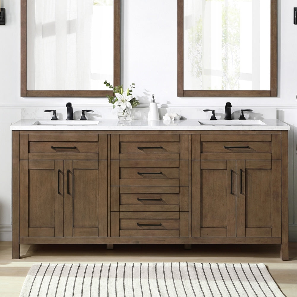 Ove Decors Tahoe 72 In. Almond Latte Vanity