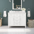 Ove Decors Tahoe Iii 42 In. White Vanity With Power Bar