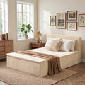 Ovios Luxurious Long Pile Plush Fabric Bed