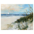 Oak Island Beach Sunrise By Sally Swatland Wrapped Canvas Art Print