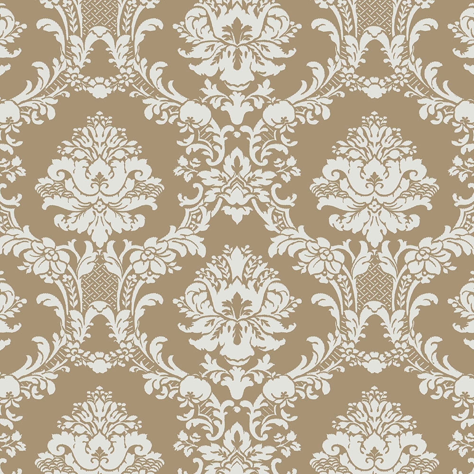 Oakland Park 32.7 Ft. X 20.5 In. Document Damask Wallpaper