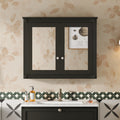 Oakshire Modern Wall Mounted Medicine Cabinet With Adjustable Shelves Mirrored Door And Concealed Storage By Gdfstudio