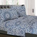 Oasis 4 Piece Patterned Deep Pocket Sheet Set