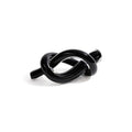 Obsidian Glass Knot Paperweight