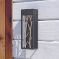 Ocala 1 Light Led Black Rustic Twig Outdoor Wall Sconce 5.75 In. W X 15.5 In. H X 3.5 In. D
