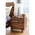 Ocean Natural Sengon 2 Drawer Solid Wood Nightstand