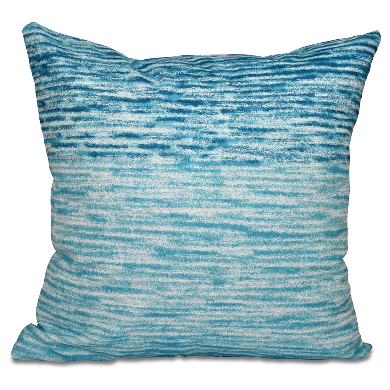 Ocean View Geometric Print 16 Inch Throw Pillow