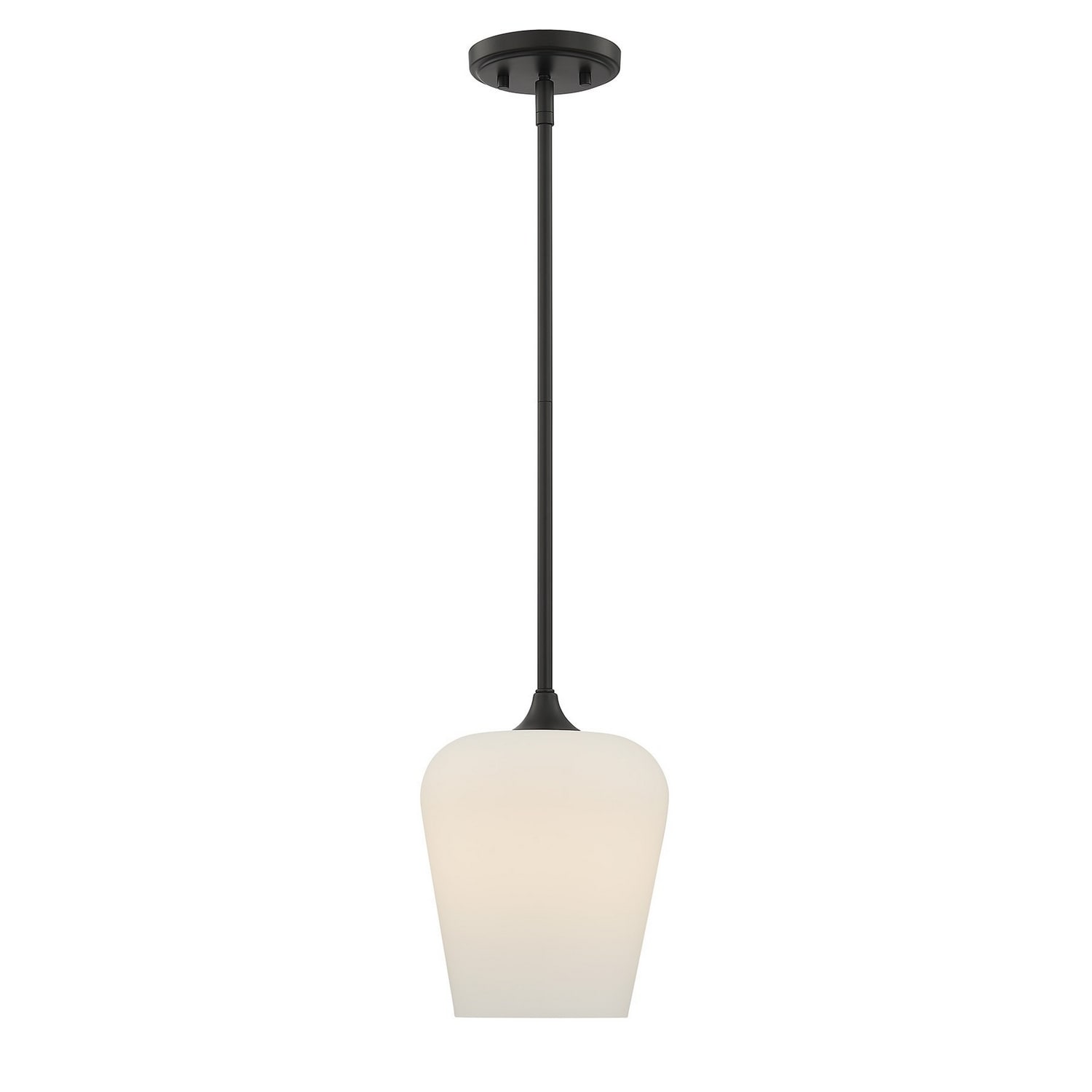 Octave 1 Light Pendant In Matte Black