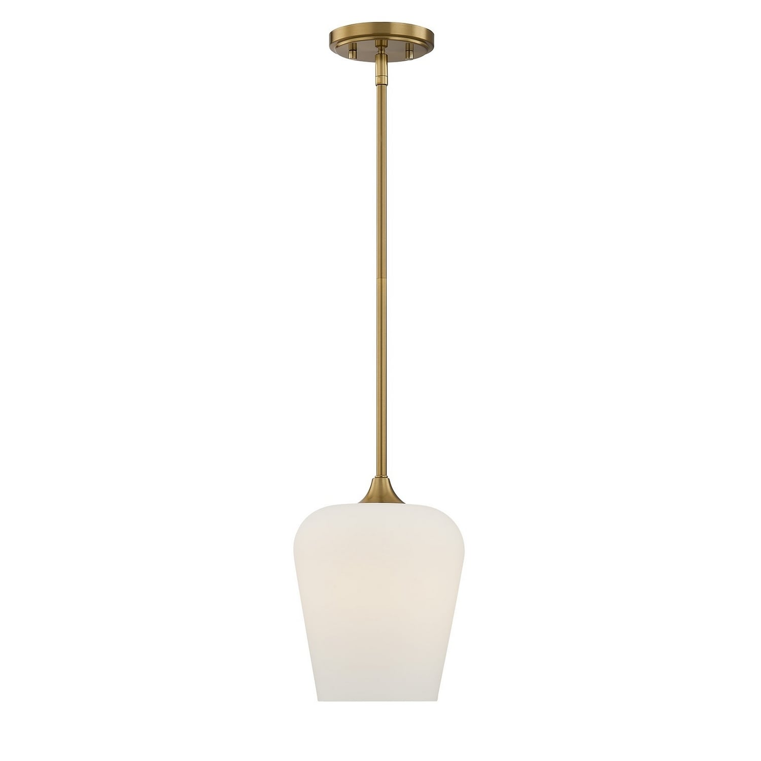 Octave 1 Light Pendant In Warm Brass
