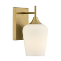 Octave 1 Light Wall Sconce In Warm Brass
