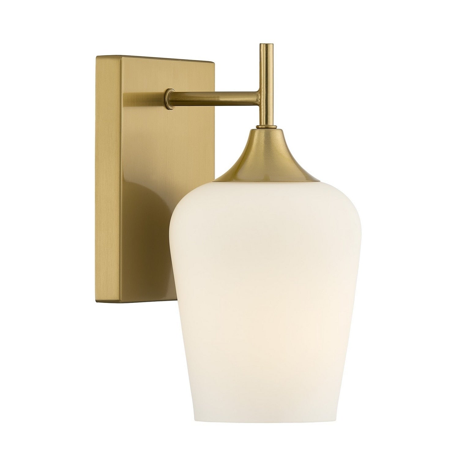 Octave 1 Light Wall Sconce In Warm Brass