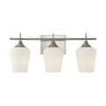 Octave 3 Light Bathroom Vanity Light In Satin Nickel