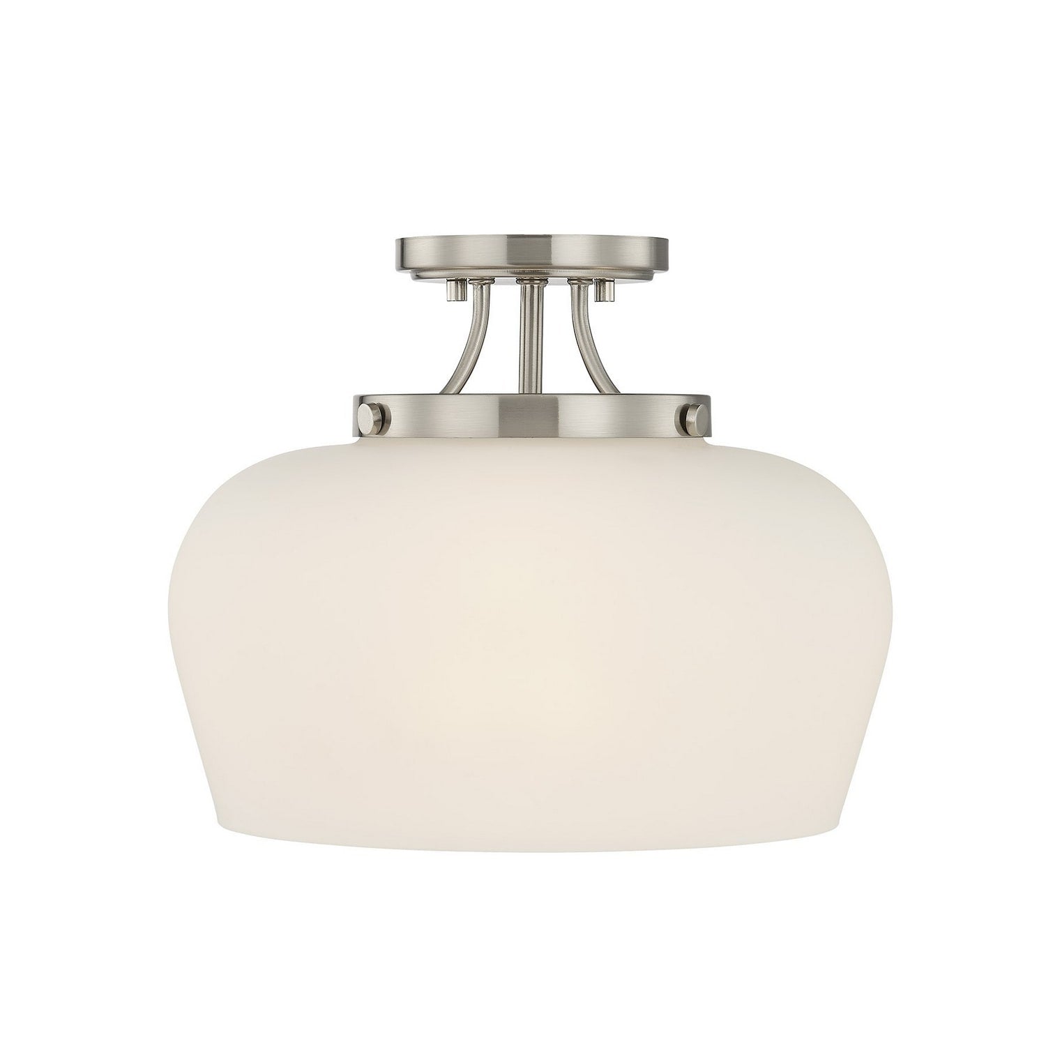 Octave 3 Light Ceiling Light In Satin Nickel