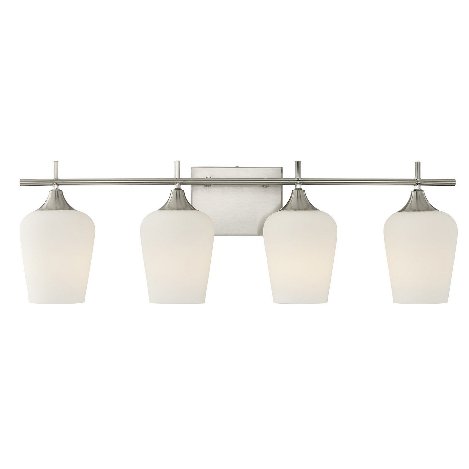 Octave 4 Light Bathroom Vanity Light In Satin Nickel