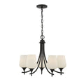 Octave 5 Light Chandelier In Matte Black