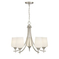 Octave 5 Light Chandelier In Satin Nickel