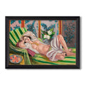 Odalisque Couchee Aux Magnolias C 1923 Henri Matisse Custom Framed Canvas