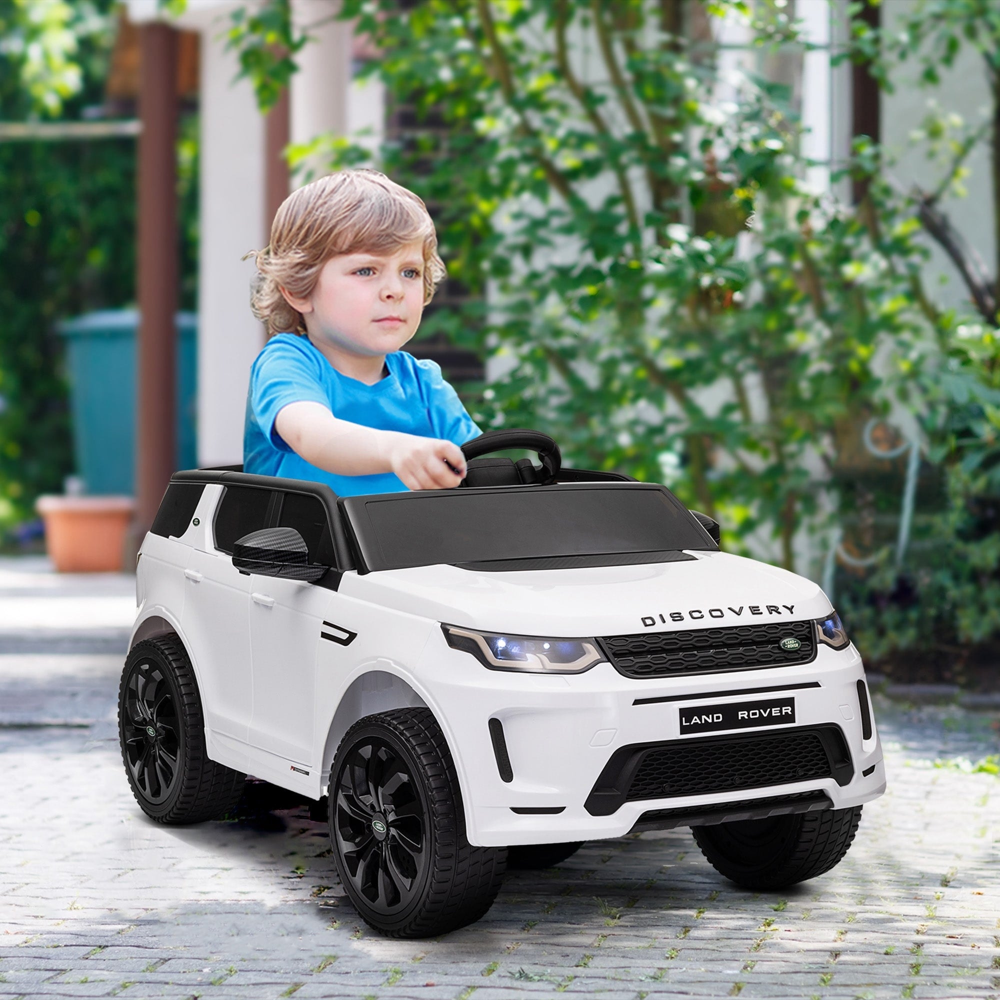 Off Road Toy Car White Battery Powered Electric Car Engineering Car Electric Vehicle With Music Lights