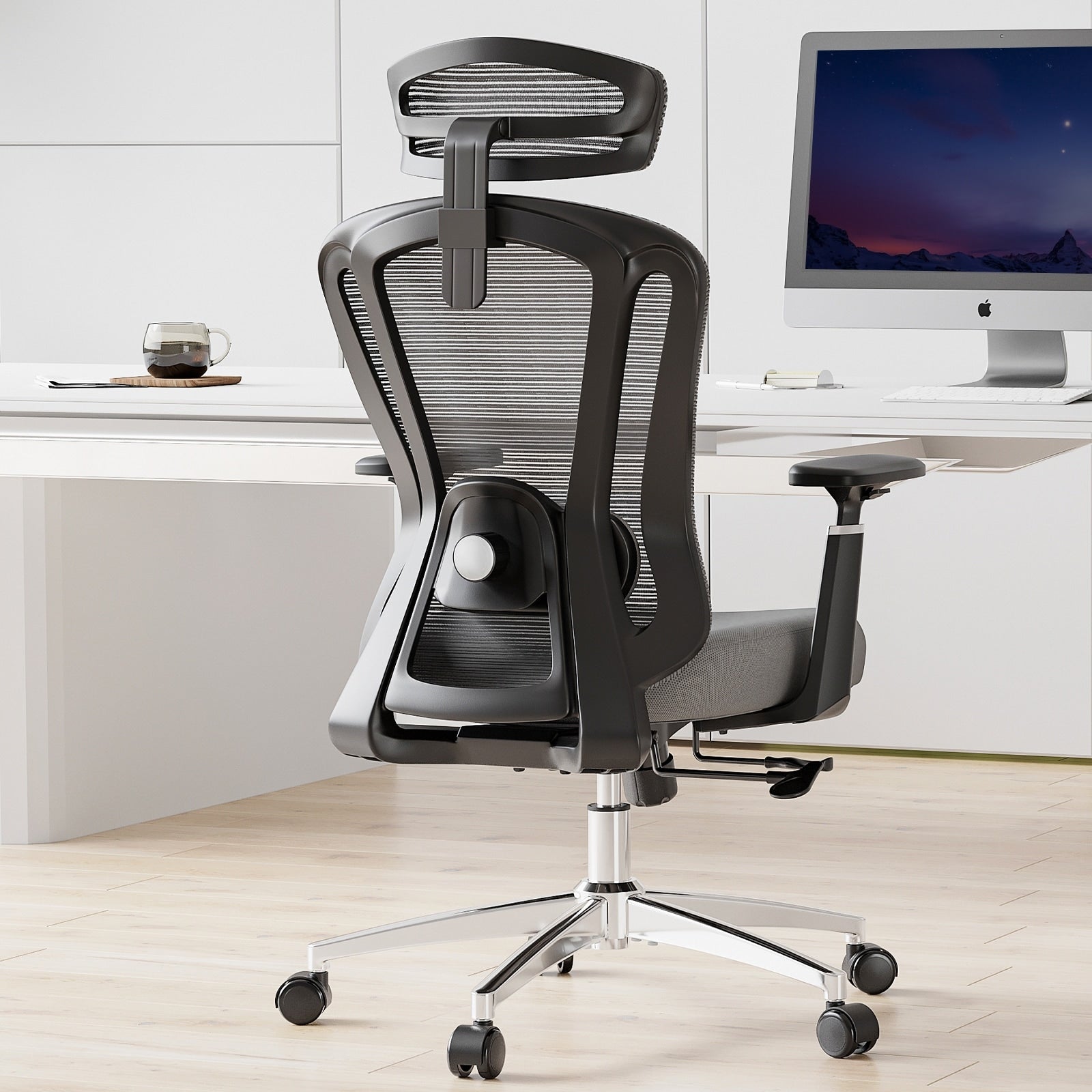 Office Chair Ergonomic Desk Chair High Back Computer Chair With Wheels Home Sutdy Chair For Heavy People
