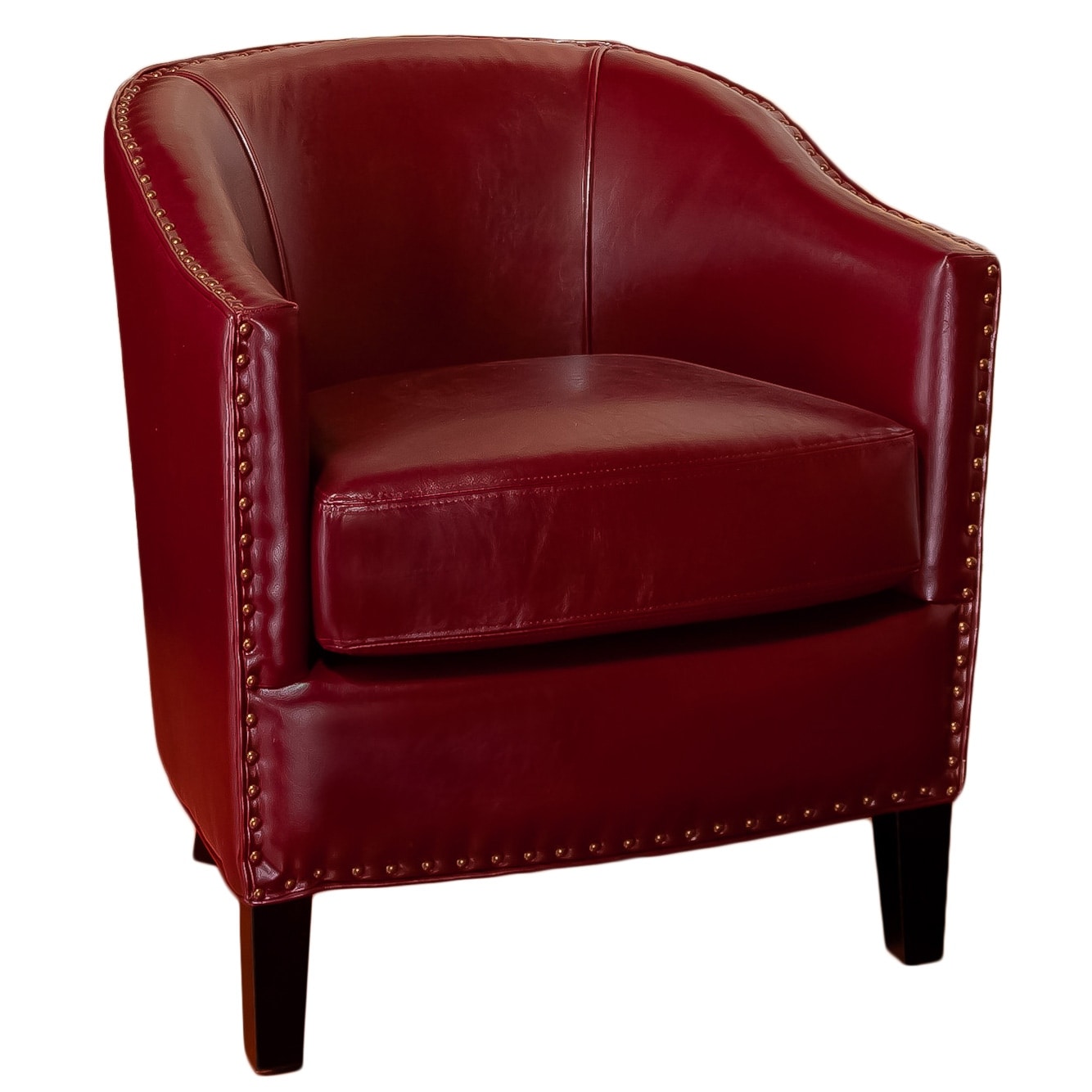 Office Chair Red Leather Reception Chair Side Chair Accent Chair Dressing Chair Padded Chair Club Chair