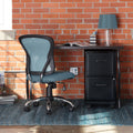 Space Solutions 18 Deep 2 Drawer Mobile File Cabinet Black