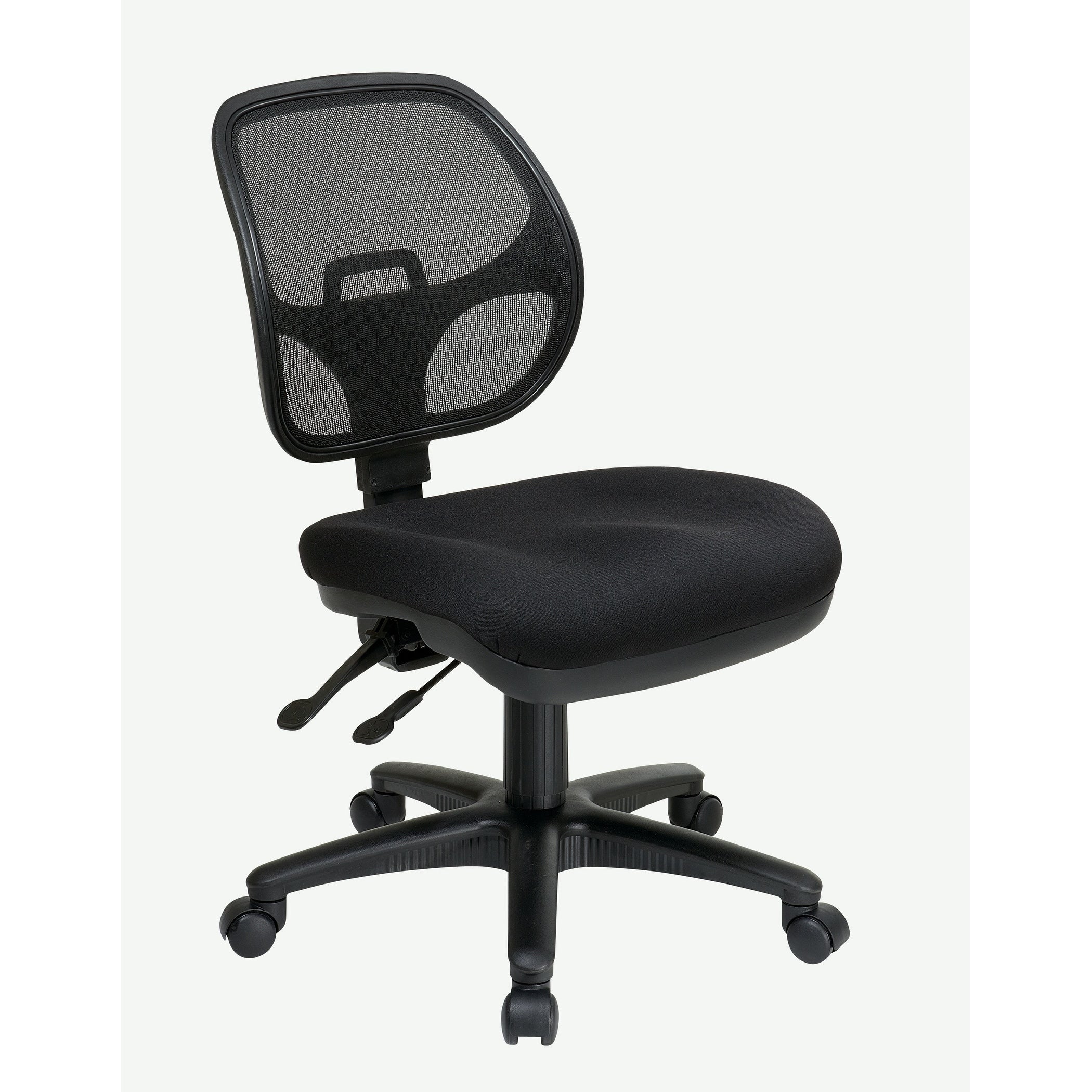 Office Star Ergonomic Armless Task Chair With Progrid Back