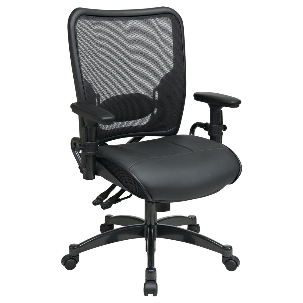 Office Star Professional Dual Function Ergonomic Airgrid Chair With Gunmetal Finish Accents.