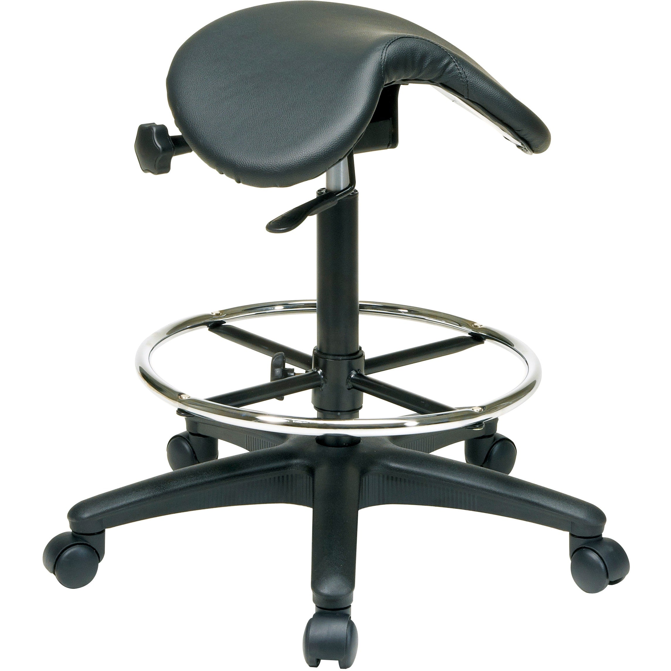 Office Star Work Smart Backless Drafting Saddle Seat Stool