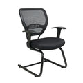 Office Star Professional Dark Air Grid Back Mesh Seat Visitors Chair