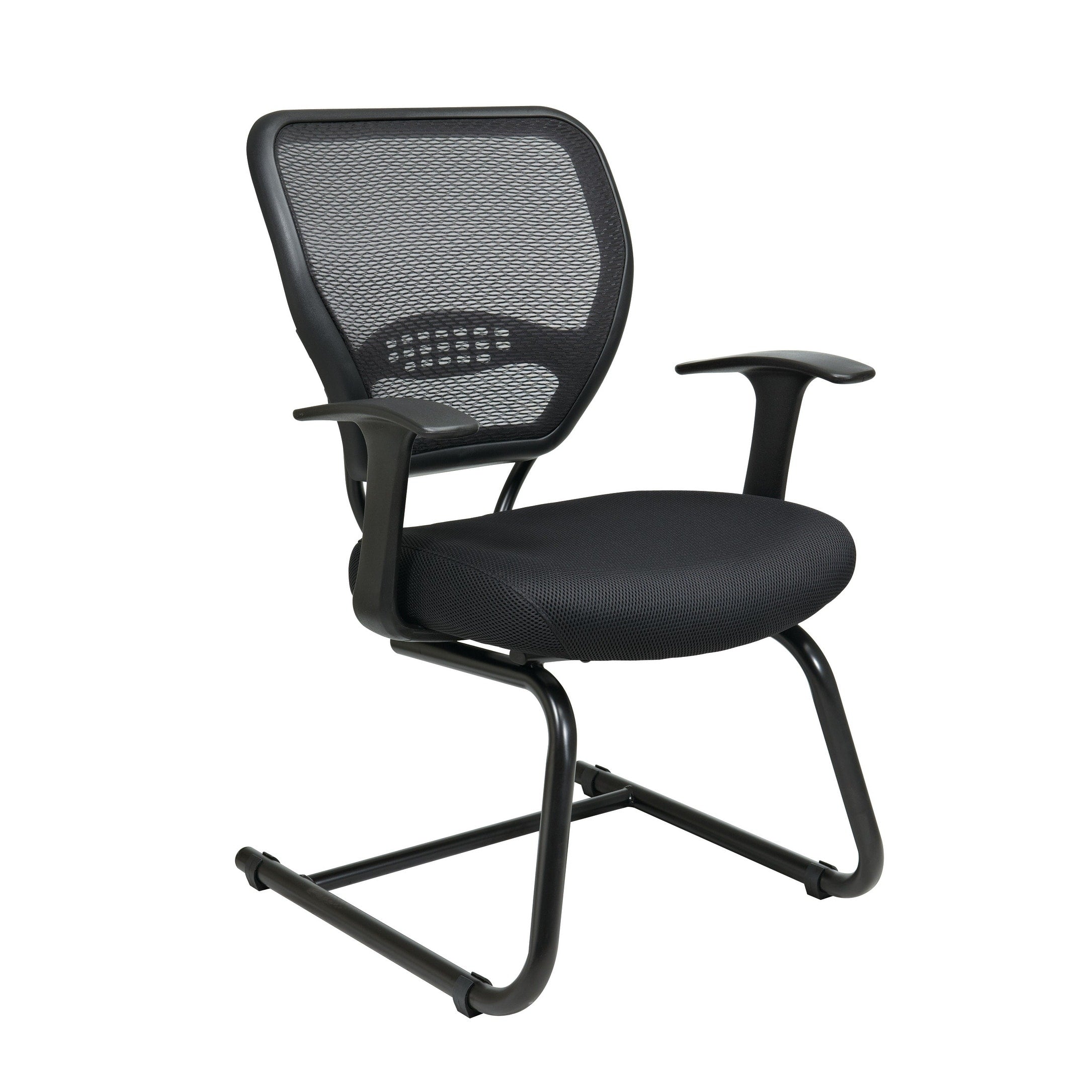 Office Star Professional Dark Air Grid Back Mesh Seat Visitors Chair