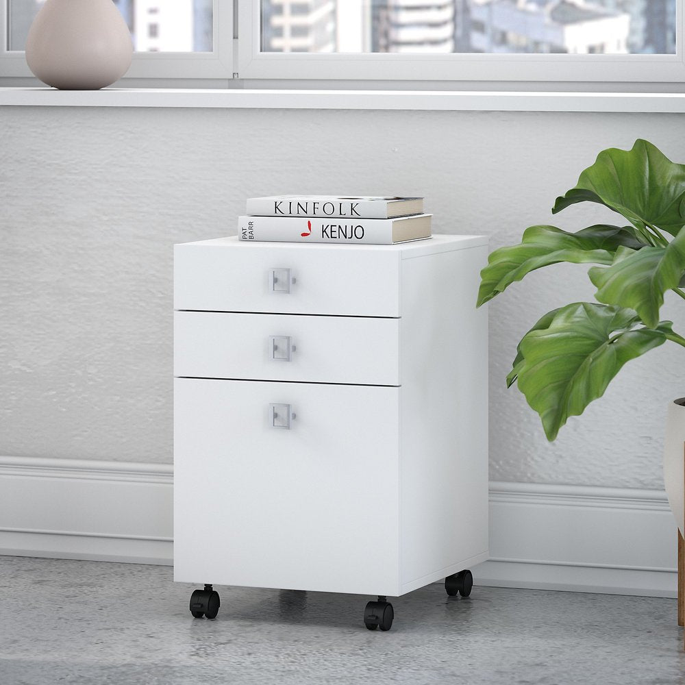 Office By Kathy Ireland Echo 3 Drawer Mobile File Cabinet
