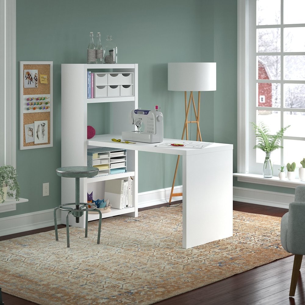Office By Kathy Ireland Echo 56W Craft Table