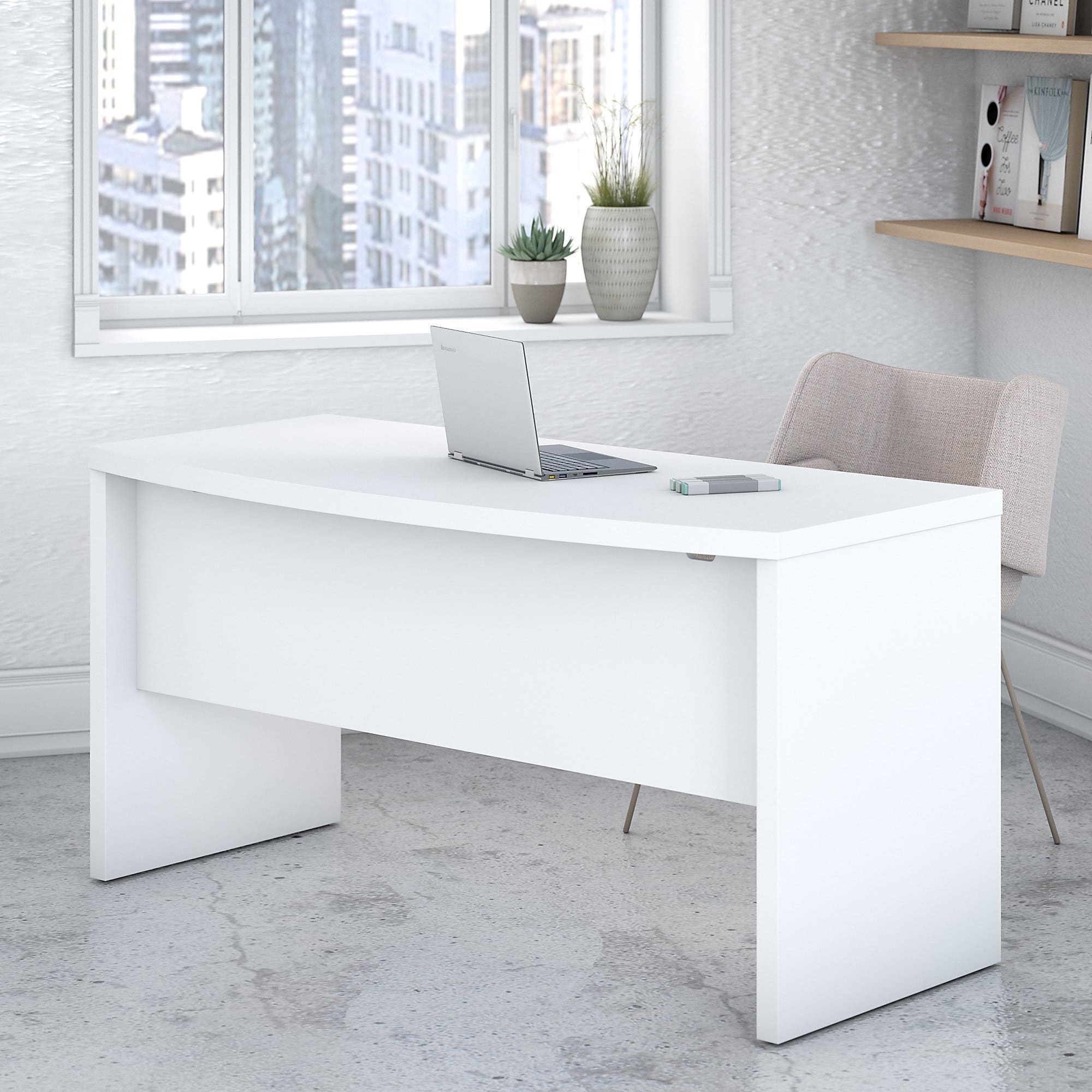 Office By Kathy Ireland Echo 60W Bow Front Desk