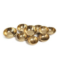 Ohanna 13 Long Cluster Of 9 Serving Bowls Dark Gold