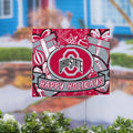 Ohio State University Yard Sign Happy Holidays 24 X 18