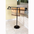 Oil Rubbed Bronze Pedestal Bath Towel Rack
