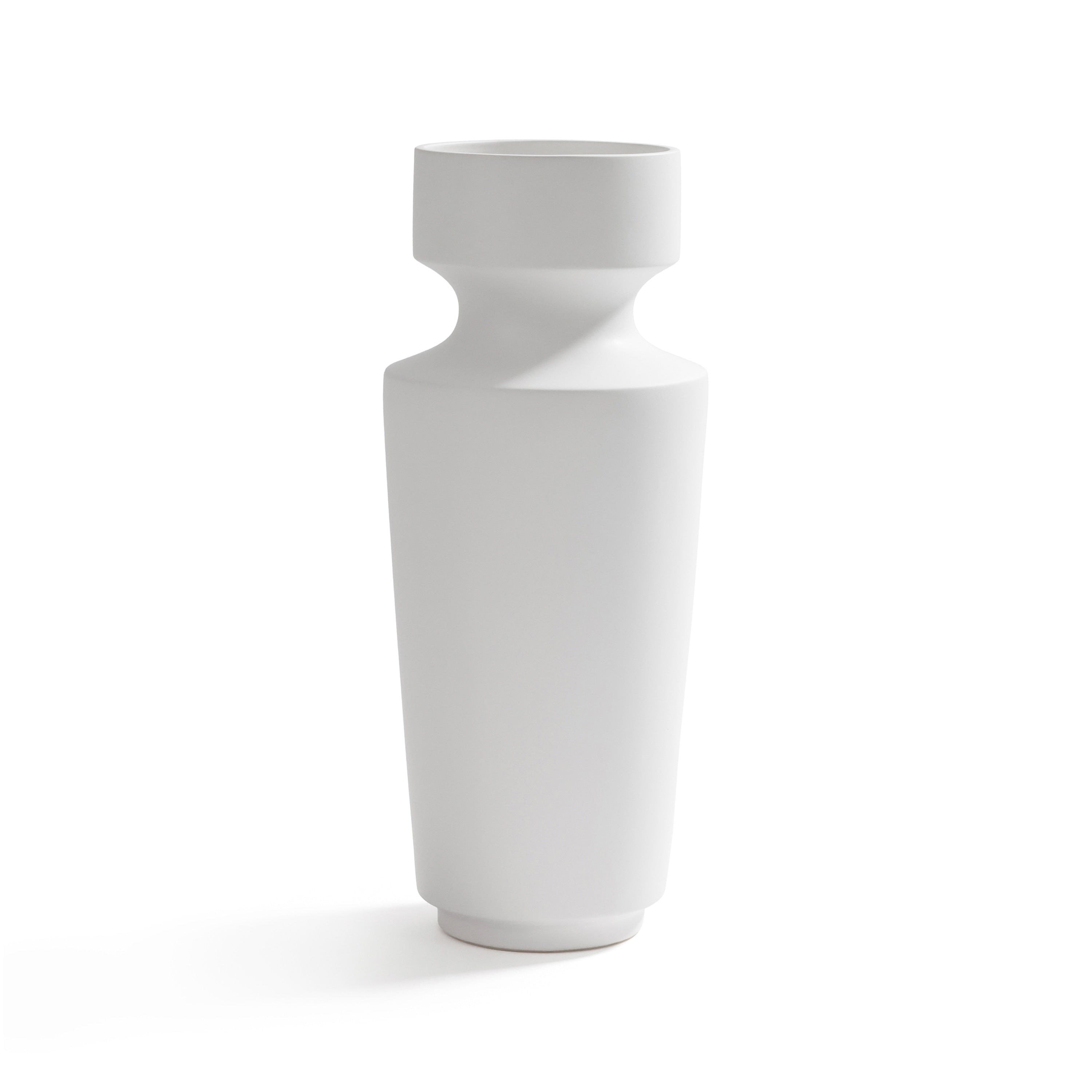 Ojai White Ceramic Vase 18.25