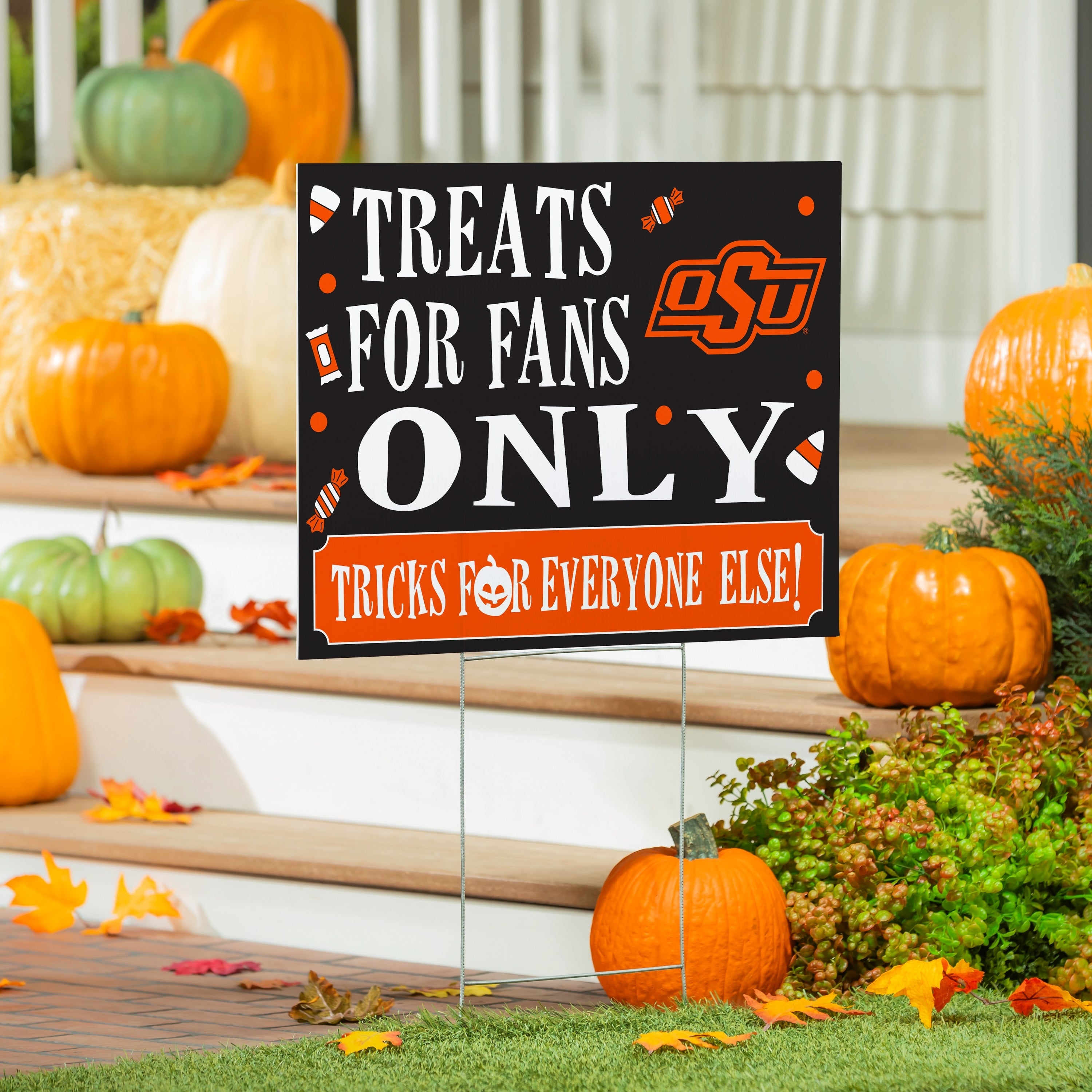 Oklahoma State University Yard Sign Halloween Treats For Fans