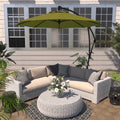 Havenside Home Okracoke 9 Foot Rotating Aluminum Umbrella